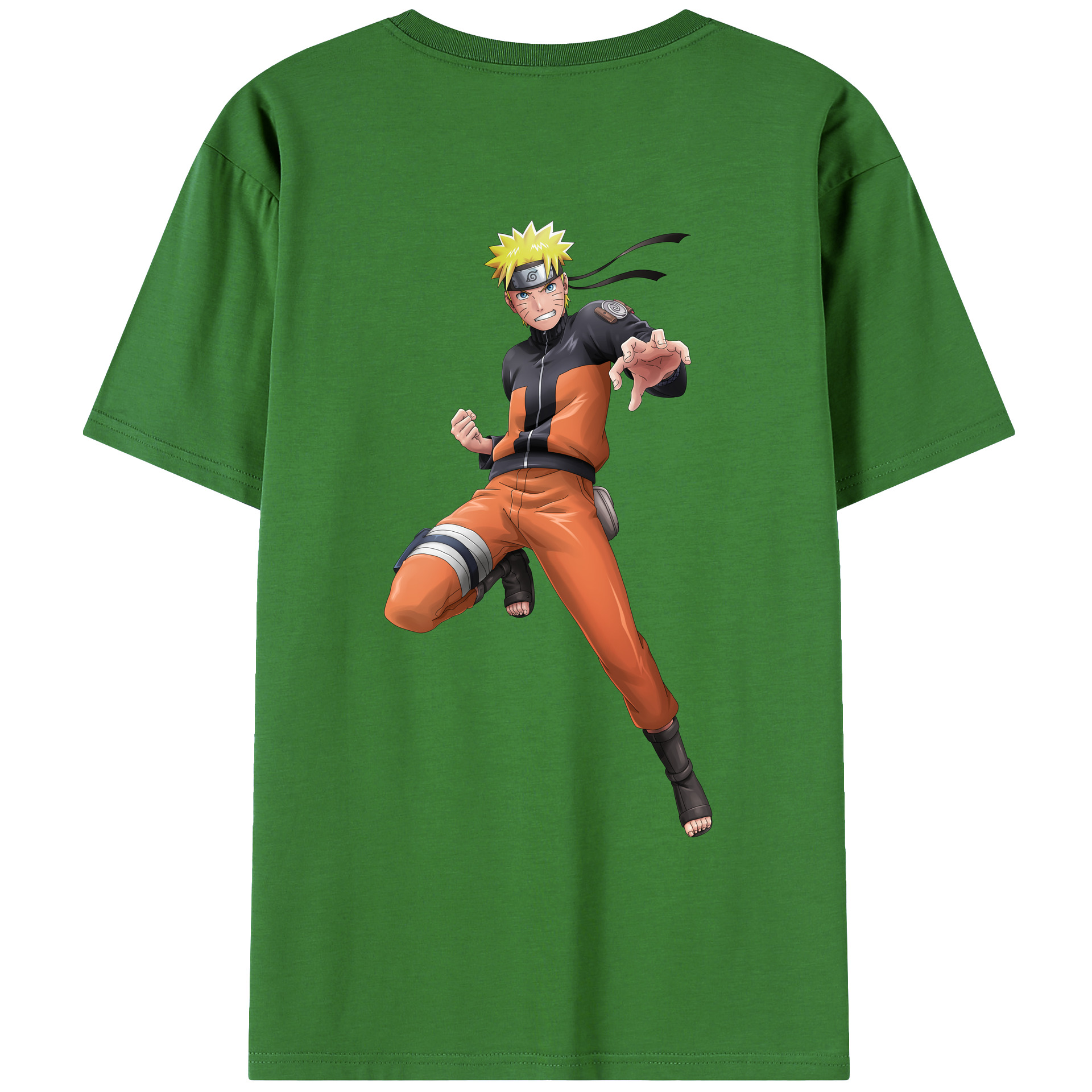 （画像用） NARUTO -ナルト- うずまき ナルト Uzumaki Naruto レディース半袖Tシャツ(バックプリント)